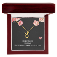 Load image into Gallery viewer, Long Distance Relationship Necklace Gift for Her Birthday – Women’s Zodiac Jewelry
