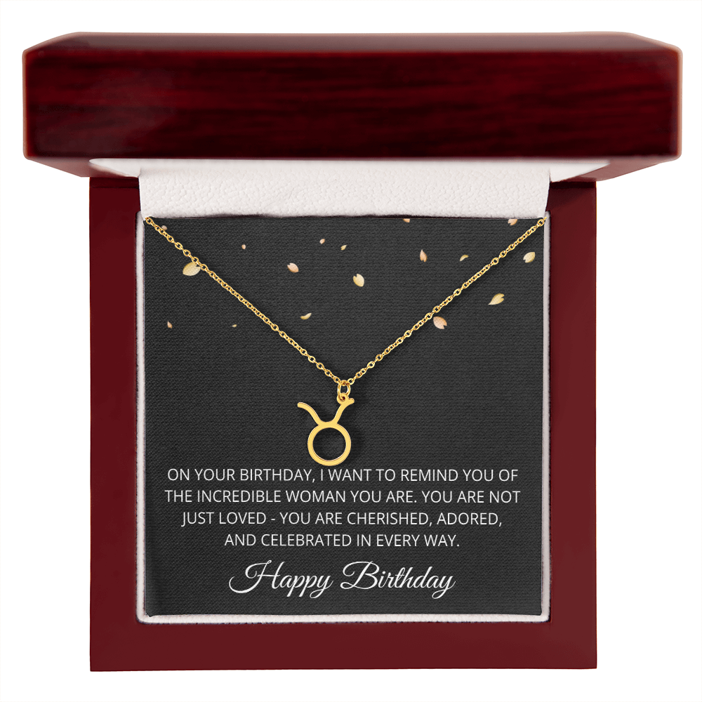 Aries Necklace for Her Taurus Gifts for Women Zodiac Necklace for Birthday Gifts for Daughter Women Birthday All Zodiac Signs