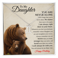 Load image into Gallery viewer, Zodiac Necklace Birthday Gift for Daughter – To My Daughter Bear Necklace
