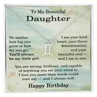Load image into Gallery viewer, Zodiac Sign Necklace Birthday Gift for Daughter – To My Daughter Jewelry
