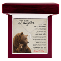 Load image into Gallery viewer, Zodiac Necklace Birthday Gift for Daughter – To My Daughter Bear Necklace

