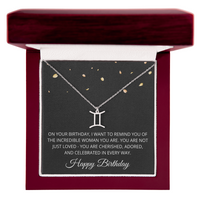 Load image into Gallery viewer, Birthday Gifts for Women with Zodiac Signs - Horoscope Necklace for Her
