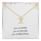 Necklace Gifts for Women Affirmation Birthday Gift for Daughter Granddaughter Christmas Gift Mantra Necklace Niece Gift Virgo Sagittarius Zodiac Gifts All Signs