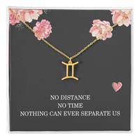 Load image into Gallery viewer, Long Distance Relationship Necklace Gift for Her Birthday – Women’s Zodiac Jewelry
