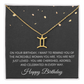 Aries Necklace for Her Taurus Gifts for Women Zodiac Necklace for Birthday Gifts for Daughter Women Birthday All Zodiac Signs