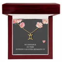 Load image into Gallery viewer, Long Distance Relationship Necklace Gift for Her Birthday – Women’s Zodiac Jewelry
