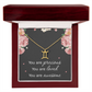 Necklace for Daughters with Message Card Christmas Gifts for Granddaughters Pisces Necklace Zodiac Necklaces All Signs