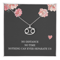 Load image into Gallery viewer, Long Distance Relationship Necklace Gift for Her Birthday – Women’s Zodiac Jewelry
