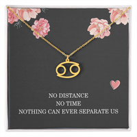 Load image into Gallery viewer, Long Distance Relationship Necklace Gift for Her Birthday – Women’s Zodiac Jewelry
