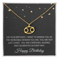 Aries Necklace for Her Taurus Gifts for Women Zodiac Necklace for Birthday Gifts for Daughter Women Birthday All Zodiac Signs