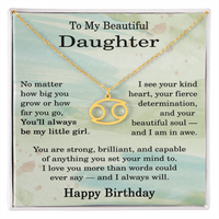Load image into Gallery viewer, Zodiac Sign Necklace Birthday Gift for Daughter – To My Daughter Jewelry
