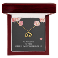 Load image into Gallery viewer, Long Distance Relationship Necklace Gift for Her Birthday – Women’s Zodiac Jewelry
