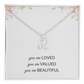 Necklace Gifts for Women Affirmation Birthday Gift for Daughter Granddaughter Christmas Gift Mantra Necklace Niece Gift Virgo Sagittarius Zodiac Gifts All Signs