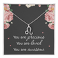 Necklace for Daughters with Message Card Christmas Gifts for Granddaughters Pisces Necklace Zodiac Necklaces All Signs