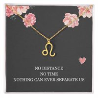 Load image into Gallery viewer, Long Distance Relationship Necklace Gift for Her Birthday – Women’s Zodiac Jewelry
