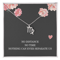 Load image into Gallery viewer, Long Distance Relationship Necklace Gift for Her Birthday – Women’s Zodiac Jewelry
