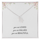 Necklace Gifts for Women Affirmation Birthday Gift for Daughter Granddaughter Christmas Gift Mantra Necklace Niece Gift Virgo Sagittarius Zodiac Gifts All Signs