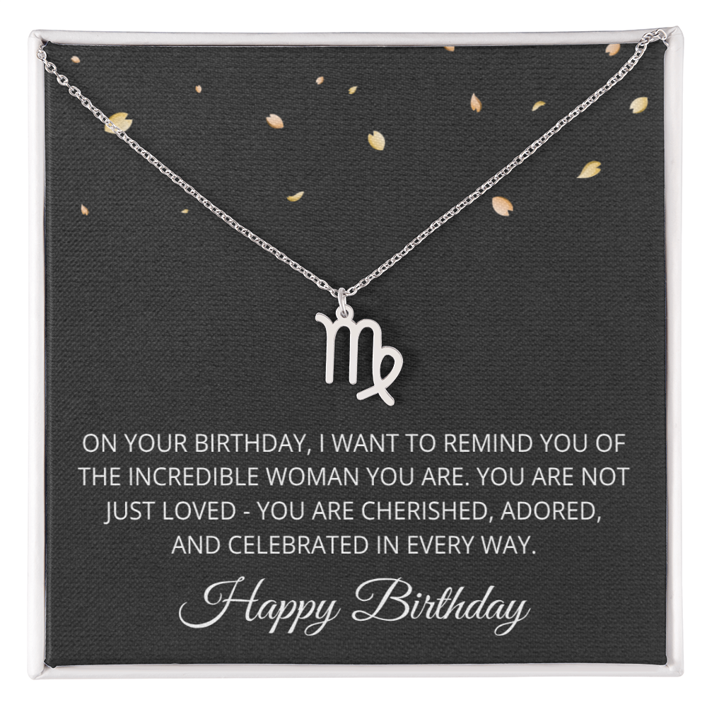 Aries Necklace for Her Taurus Gifts for Women Zodiac Necklace for Birthday Gifts for Daughter Women Birthday All Zodiac Signs