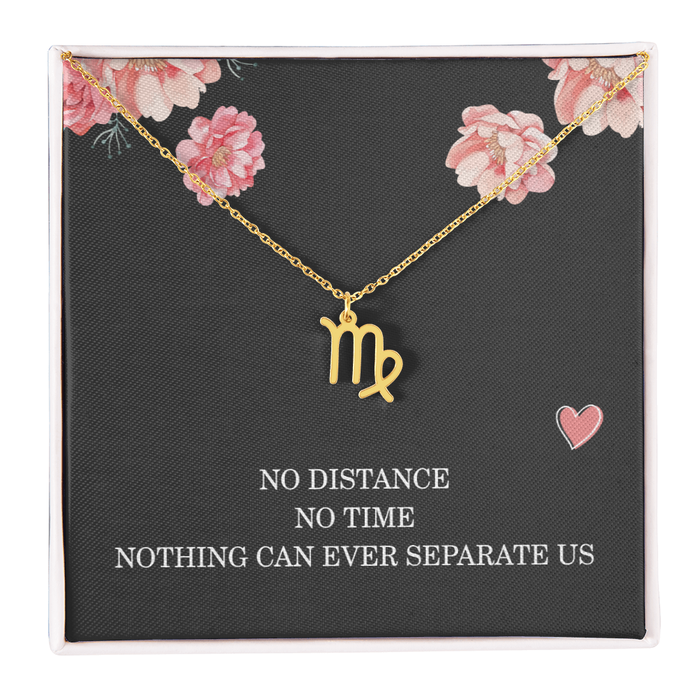 Long Distance Relationship Gifts for Her Birthday Necklace for Women Christmas Gifts for Daughter Capricorn Necklace Zodiac Necklace All Signs