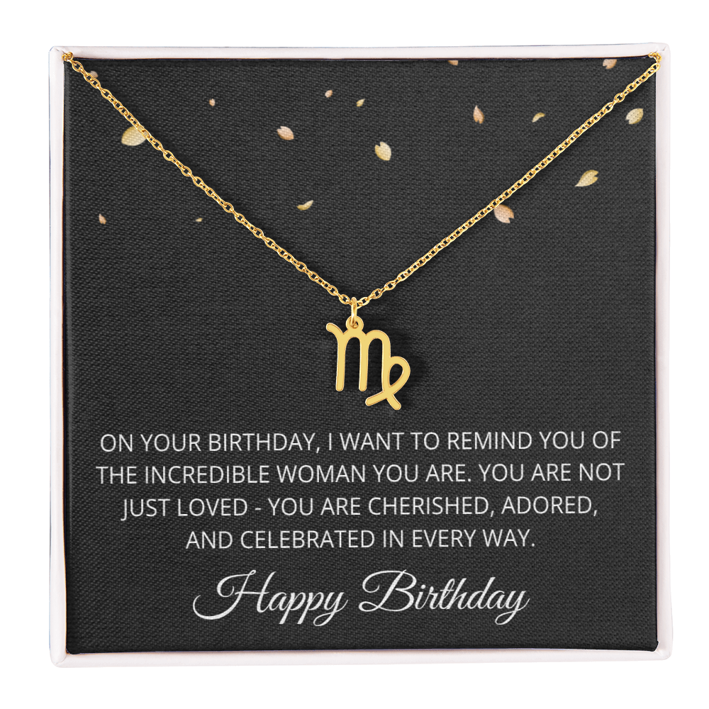Aries Necklace for Her Taurus Gifts for Women Zodiac Necklace for Birthday Gifts for Daughter Women Birthday All Zodiac Signs