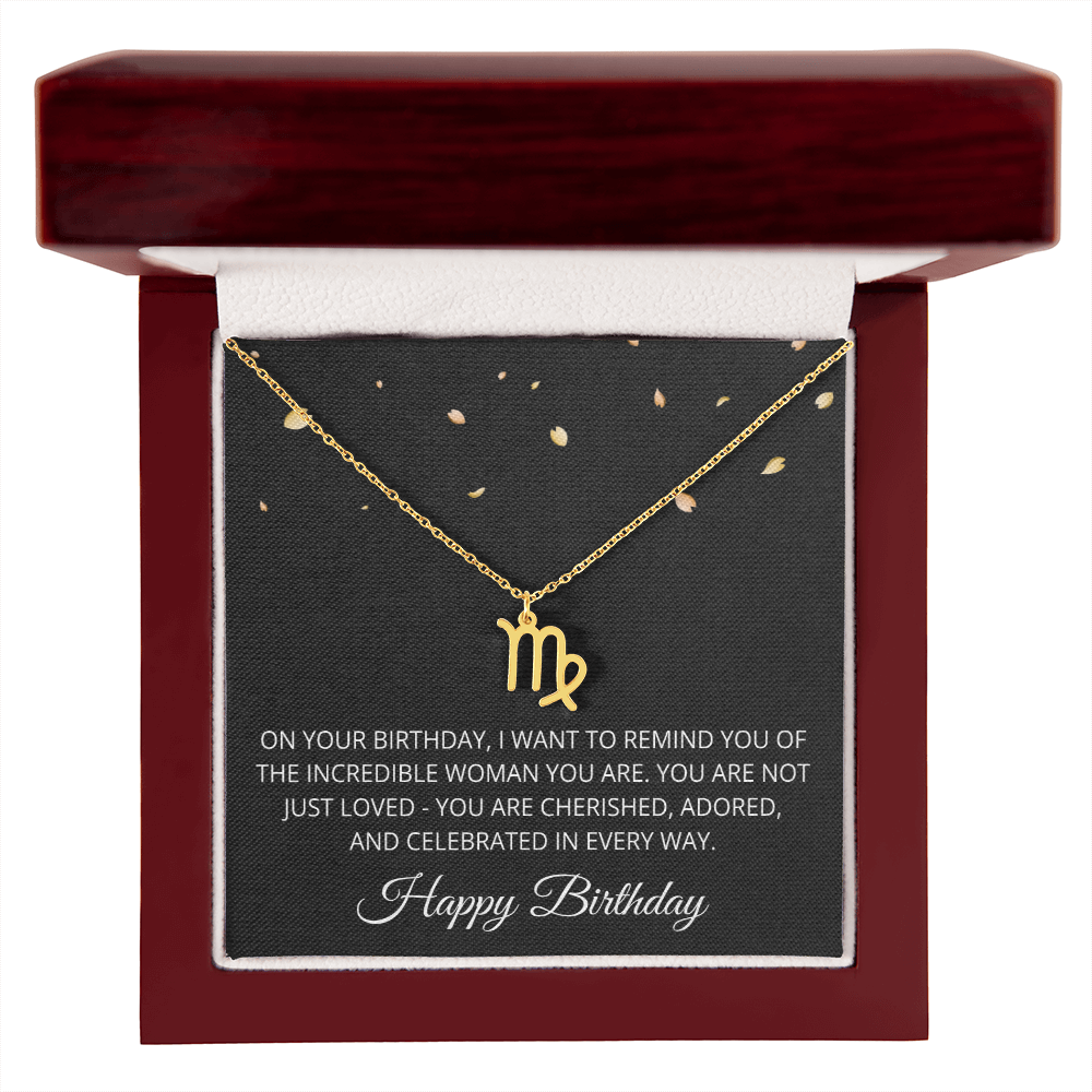 Aries Necklace for Her Taurus Gifts for Women Zodiac Necklace for Birthday Gifts for Daughter Women Birthday All Zodiac Signs