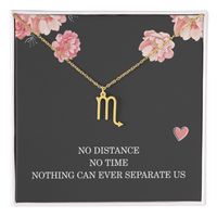 Load image into Gallery viewer, Long Distance Relationship Necklace Gift for Her Birthday – Women’s Zodiac Jewelry
