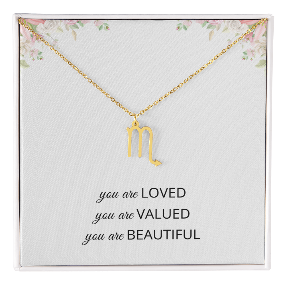 Necklace Gifts for Women Affirmation Birthday Gift for Daughter Granddaughter Christmas Gift Mantra Necklace Niece Gift Virgo Sagittarius Zodiac Gifts All Signs