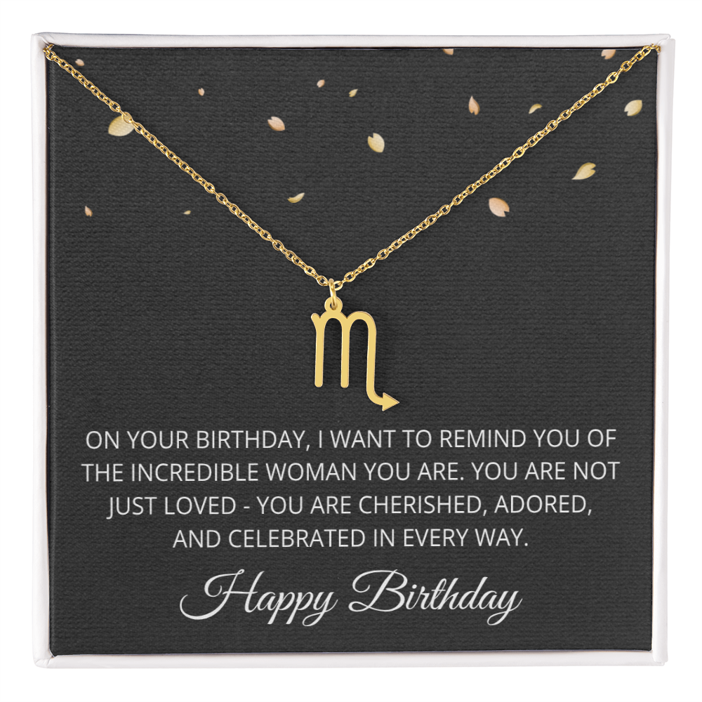 Aries Necklace for Her Taurus Gifts for Women Zodiac Necklace for Birthday Gifts for Daughter Women Birthday All Zodiac Signs