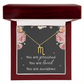 Necklace for Daughters with Message Card Christmas Gifts for Granddaughters Pisces Necklace Zodiac Necklaces All Signs
