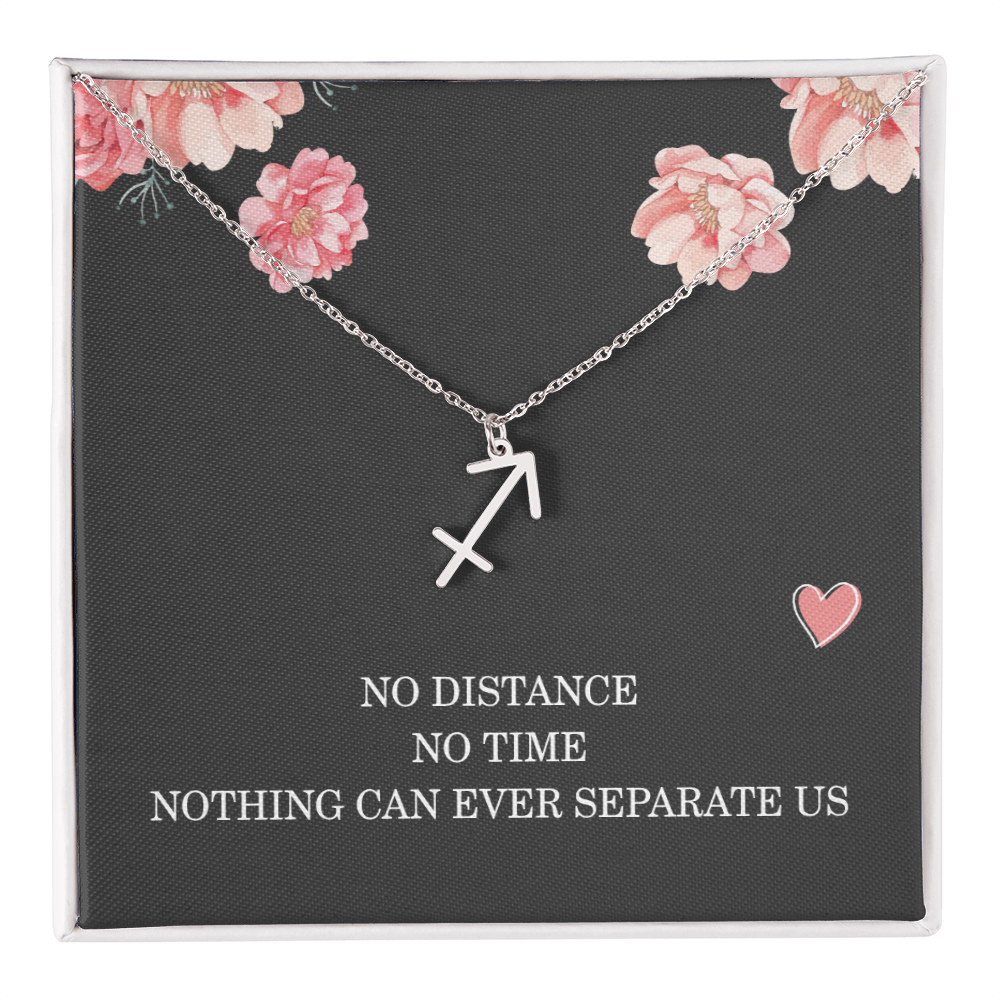 Long Distance Relationship Gifts for Her Birthday Necklace for Women Christmas Gifts for Daughter Capricorn Necklace Zodiac Necklace All Signs