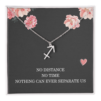 Load image into Gallery viewer, Long Distance Relationship Necklace Gift for Her Birthday – Women’s Zodiac Jewelry
