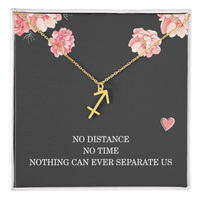 Load image into Gallery viewer, Long Distance Relationship Necklace Gift for Her Birthday – Women’s Zodiac Jewelry
