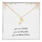 Necklace Gifts for Women Affirmation Birthday Gift for Daughter Granddaughter Christmas Gift Mantra Necklace Niece Gift Virgo Sagittarius Zodiac Gifts All Signs