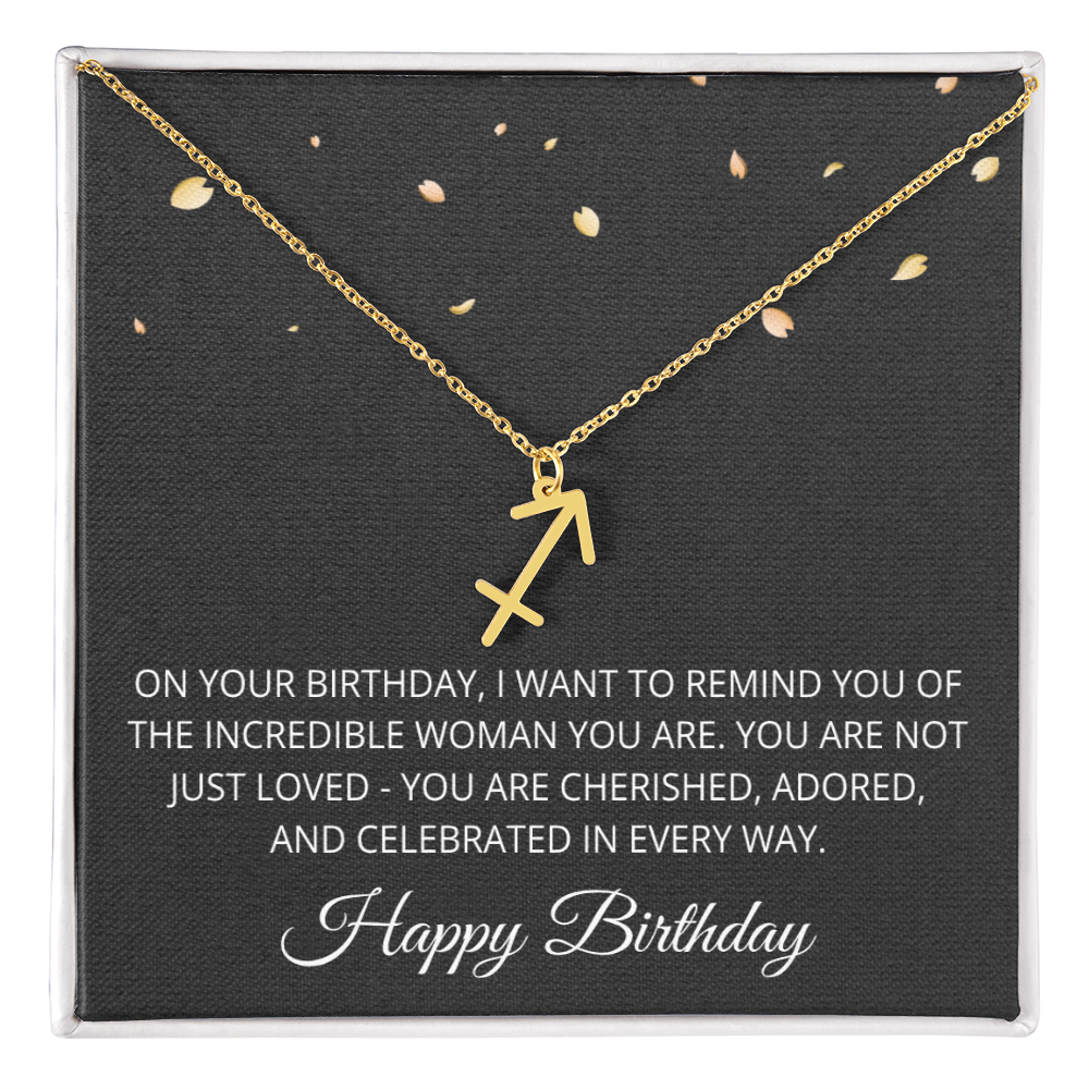 Aries Necklace for Her Taurus Gifts for Women Zodiac Necklace for Birthday Gifts for Daughter Women Birthday All Zodiac Signs