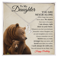 Load image into Gallery viewer, Zodiac Necklace Birthday Gift for Daughter – To My Daughter Bear Necklace
