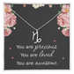 Necklace for Daughters with Message Card Christmas Gifts for Granddaughters Pisces Necklace Zodiac Necklaces All Signs