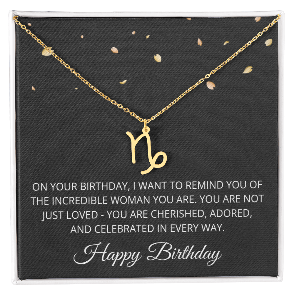 Aries Necklace for Her Taurus Gifts for Women Zodiac Necklace for Birthday Gifts for Daughter Women Birthday All Zodiac Signs
