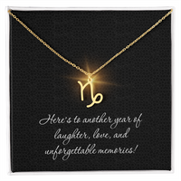 Load image into Gallery viewer, Zodiac Sign Necklace Birthday Gift for Her – Women’s Best Friend Jewelry
