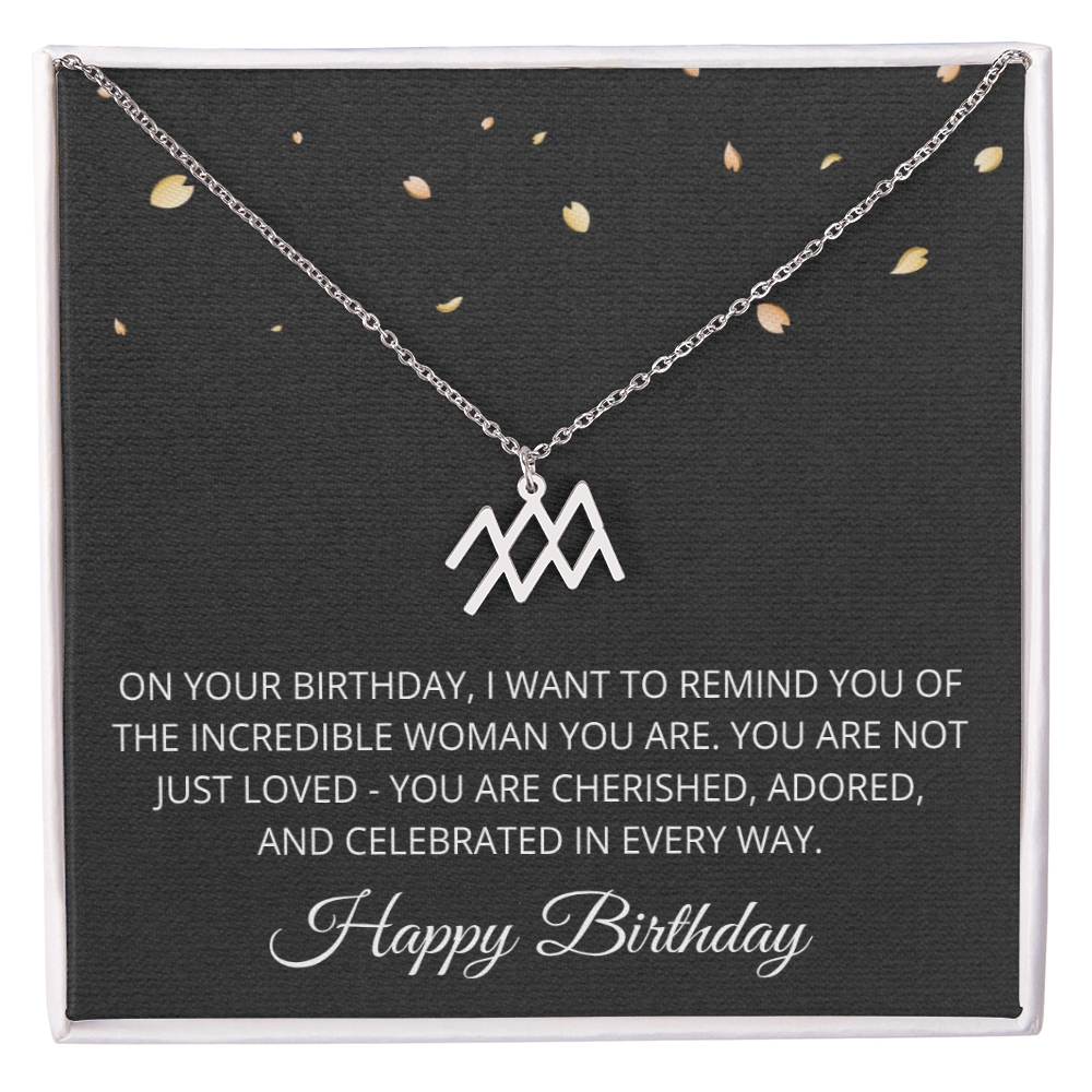 Aries Necklace for Her Taurus Gifts for Women Zodiac Necklace for Birthday Gifts for Daughter Women Birthday All Zodiac Signs