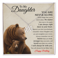 Load image into Gallery viewer, Zodiac Necklace Birthday Gift for Daughter – To My Daughter Bear Necklace
