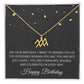 Birthday Gifts for Women with Zodiac Signs - Horoscope Necklace for Her