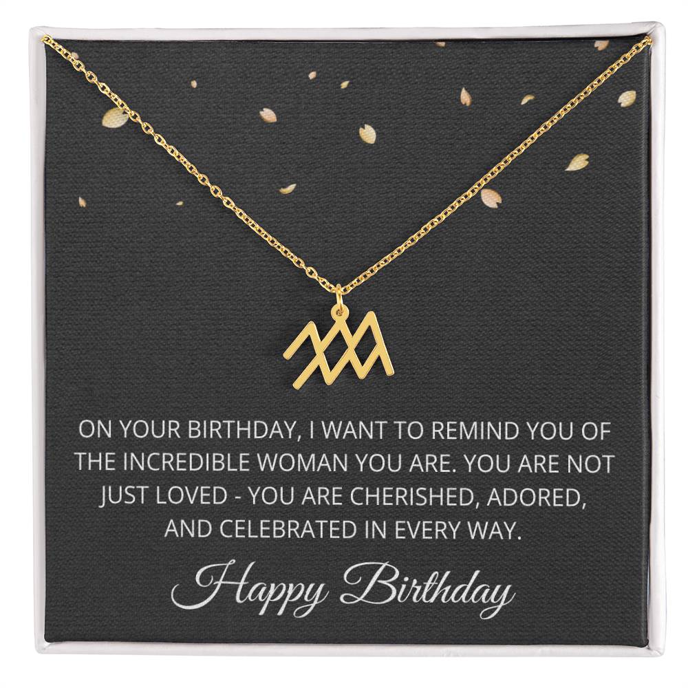 Birthday Gifts for Women with Zodiac Signs - Horoscope Necklace for Her