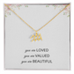 Necklace Gifts for Women Affirmation Birthday Gift for Daughter Granddaughter Christmas Gift Mantra Necklace Niece Gift Virgo Sagittarius Zodiac Gifts All Signs
