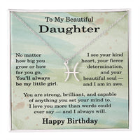 Load image into Gallery viewer, Zodiac Sign Necklace Birthday Gift for Daughter – To My Daughter Jewelry
