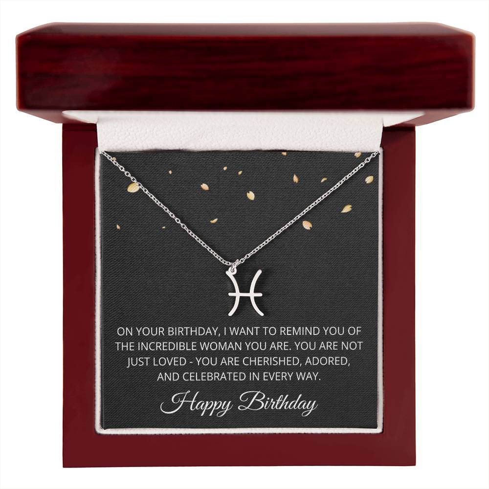 Birthday Gifts for Women with Zodiac Signs - Horoscope Necklace for Her