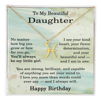 Load image into Gallery viewer, Zodiac Sign Necklace Birthday Gift for Daughter – To My Daughter Jewelry
