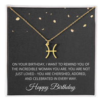 Load image into Gallery viewer, Birthday Gifts for Women with Zodiac Signs - Horoscope Necklace for Her
