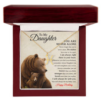 Load image into Gallery viewer, Zodiac Necklace Birthday Gift for Daughter – To My Daughter Bear Necklace
