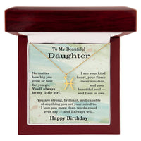 Load image into Gallery viewer, Zodiac Sign Necklace Birthday Gift for Daughter – To My Daughter Jewelry
