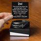 Fathers Day Bracelet from Son Dad Cross Bracelet Dad Christian Bracelet Happy Fathers Day Dad Gift Your Love Has Been My Guiding Light - Cross Bracelet